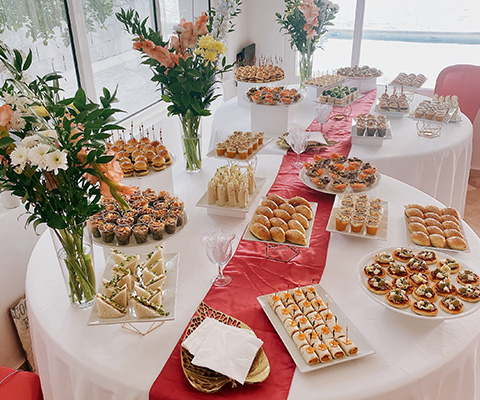 Buffet de mariage à Saint-Martin