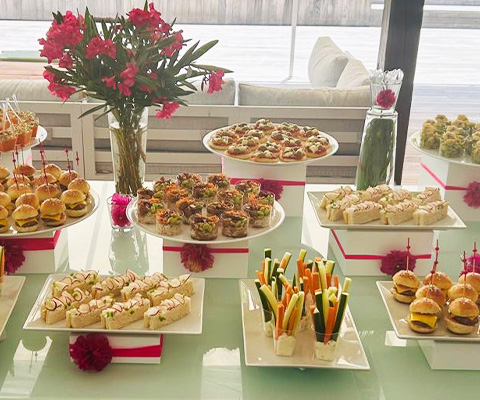 Custom buffets for your events on the island of Saint-Martin